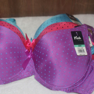 Viola's Secret Pink In Love 40d Bras x3